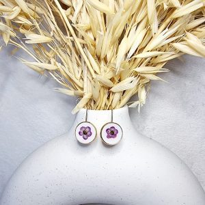 Supports de boucles d’oreilles crochets argentés pour résine souvenir