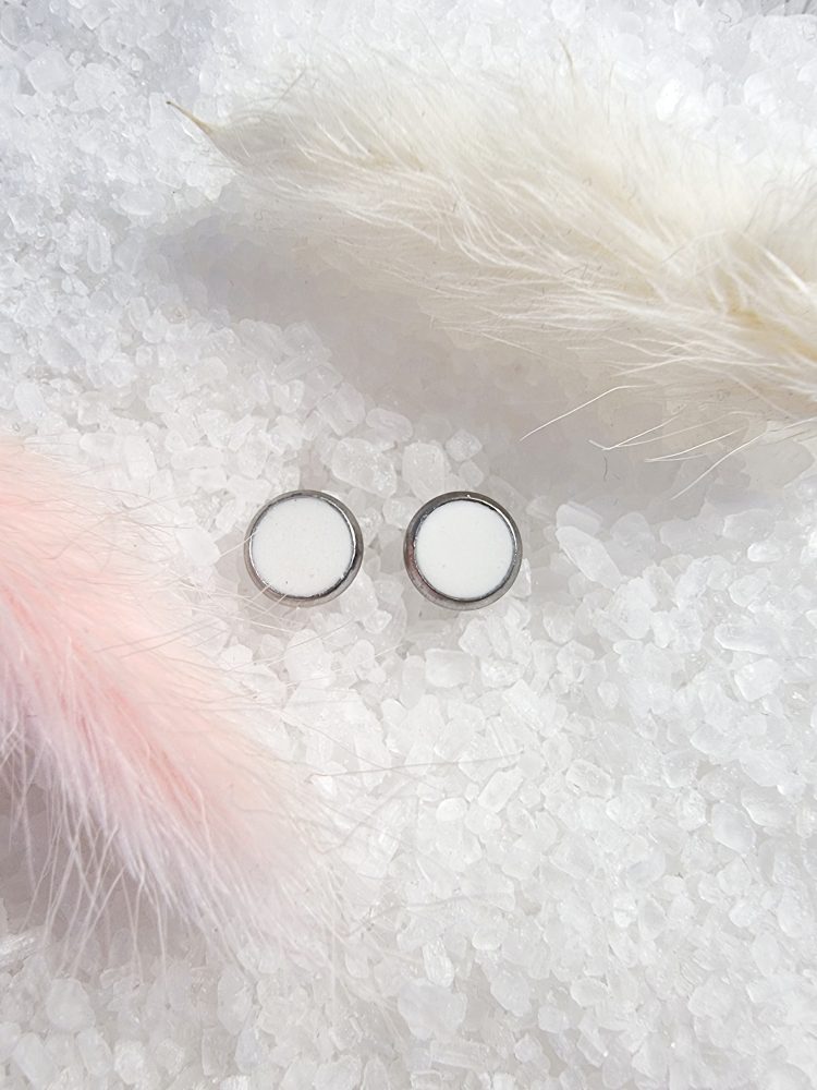 Supports de boucles d’oreilles argent pour résine souvenir