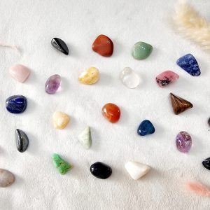 Pierres naturelles roulées – assortiment multicolore