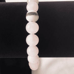 Bracelet en quartz rose – pierres naturelles